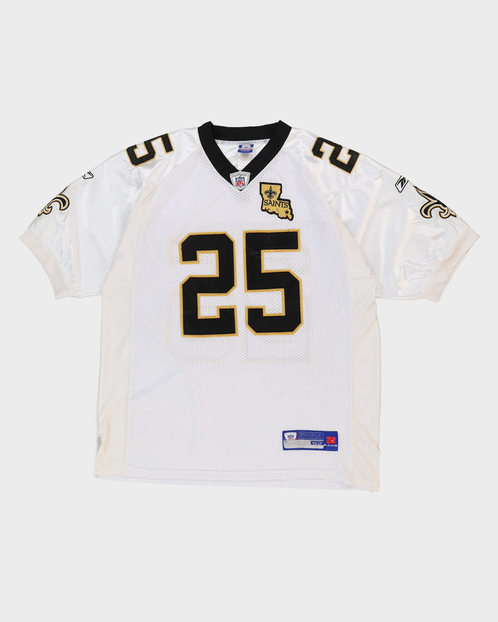 Reggie Bush #25 New Orleans Saints Stitched White NFL American Football Jersey - XXL