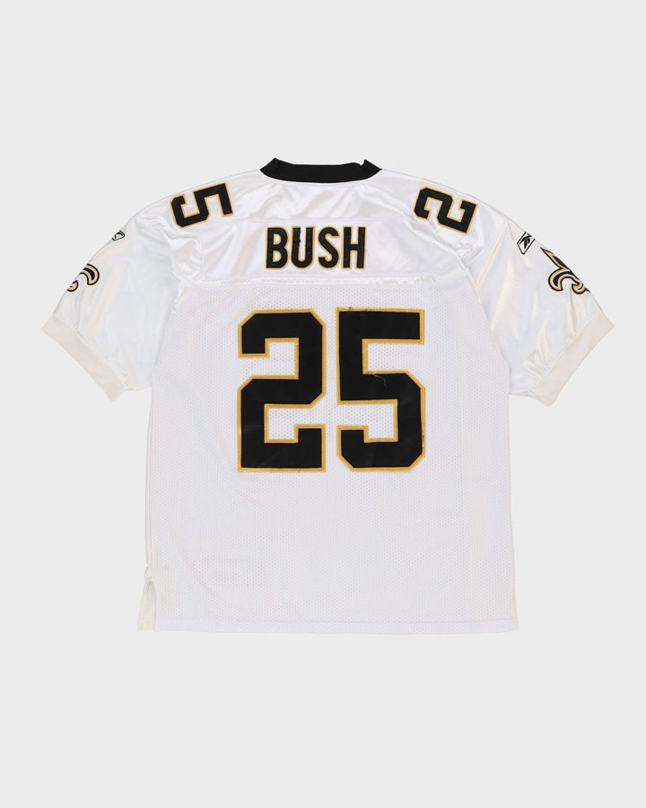 Reggie Bush #25 New Orleans Saints Stitched White NFL American Football Jersey - XXL