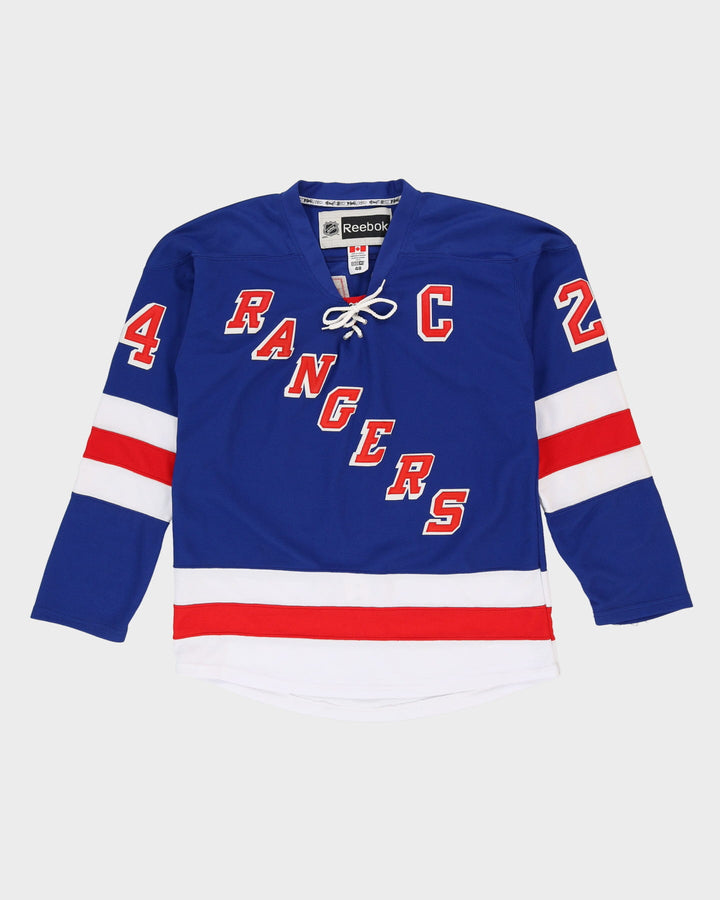 Callahan #24 New York Rangers Stitched Blue Reebok NHL Ice Hockey Jersey - XL