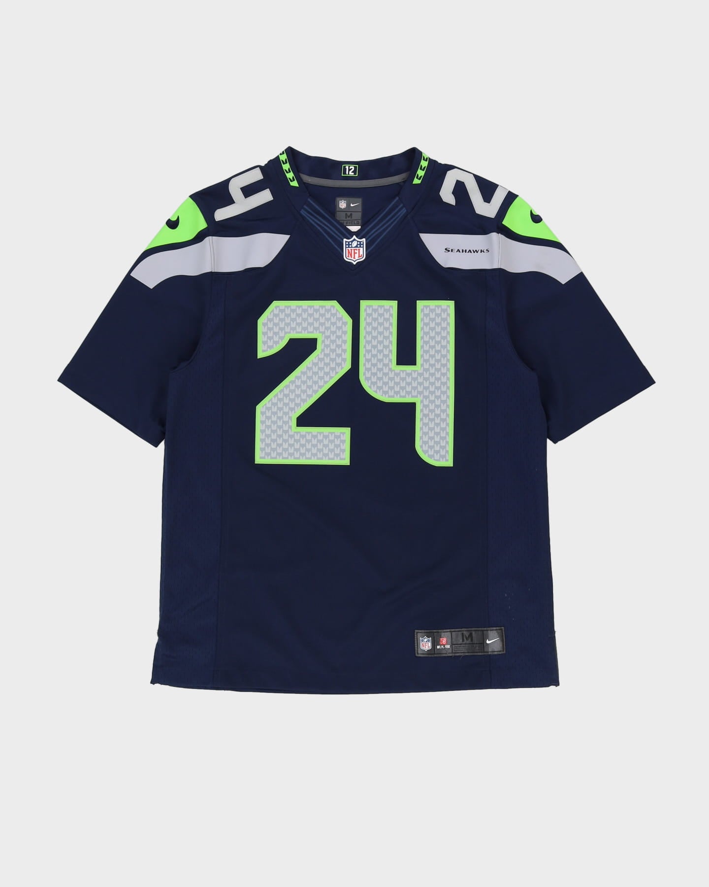 Marshawn Lynch #24 Seattle Seahawks genähtes NFL Trikot – M – Rokit