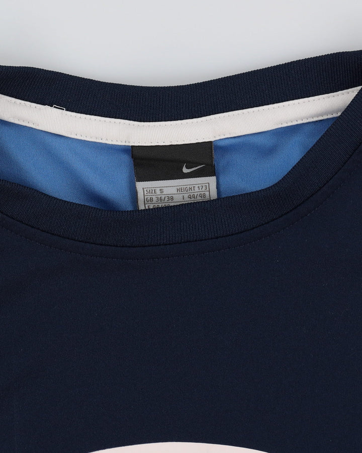 00s Nike Total 90 Navy Vest / Football Shirt - L