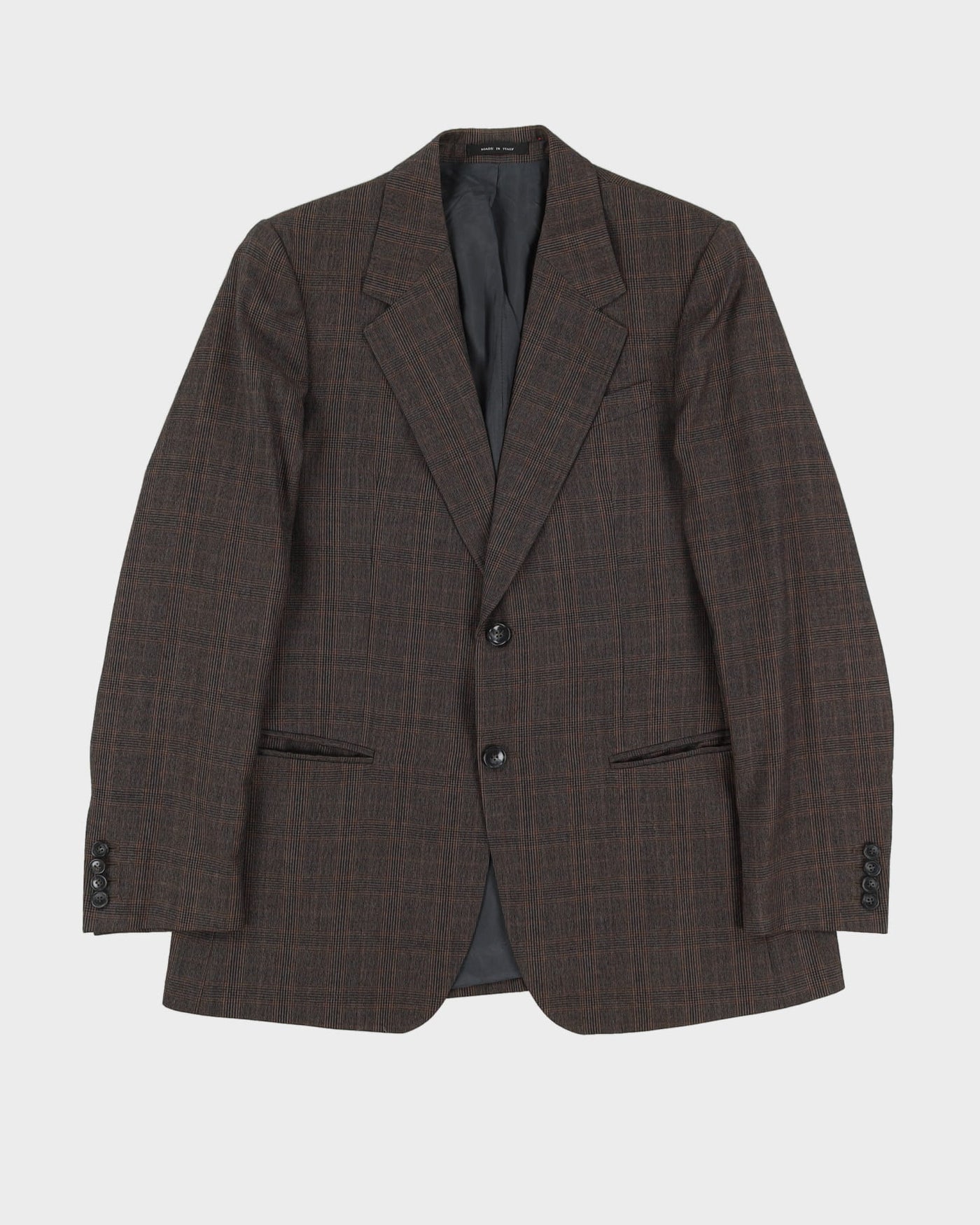 Emporio Armani Brown Check Patterned 2 Piece Suit - CH42 W36