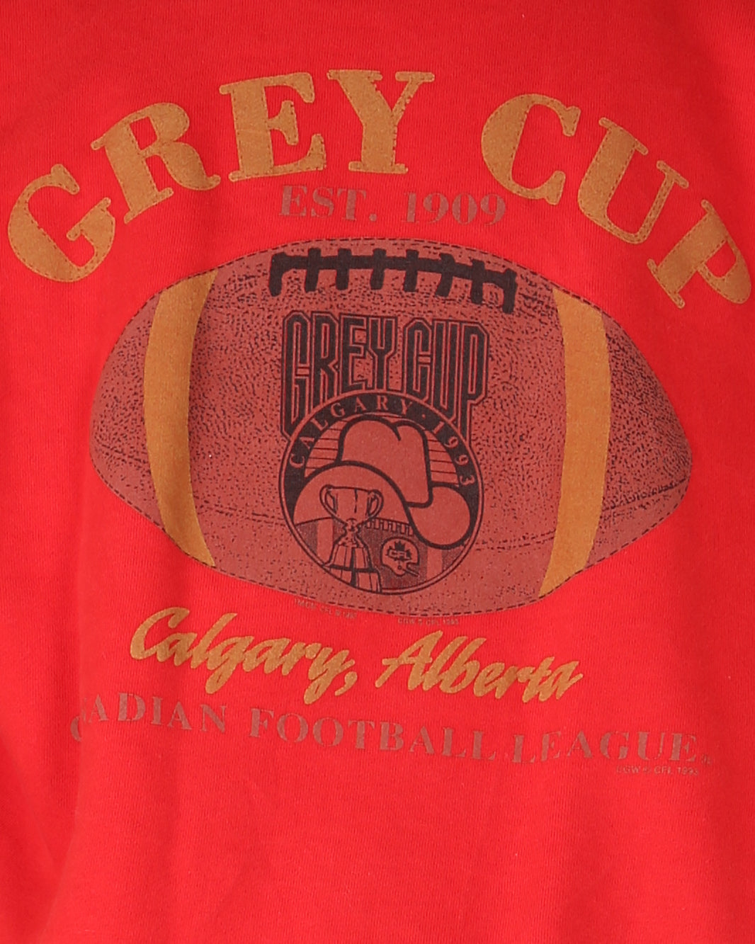Grey Cup Calgary red printed sweatshirt - xxl