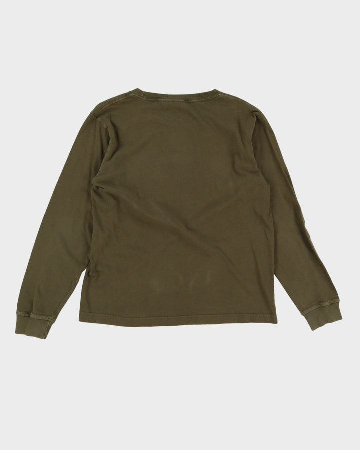 Ben Davis Green Long Sleeve T-Shirt - L