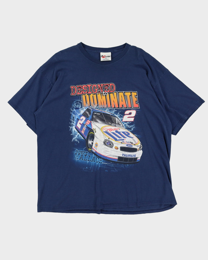 Vintage Rusty Wallace Chase Authentics Blue Nascar T-Shirt - XXL