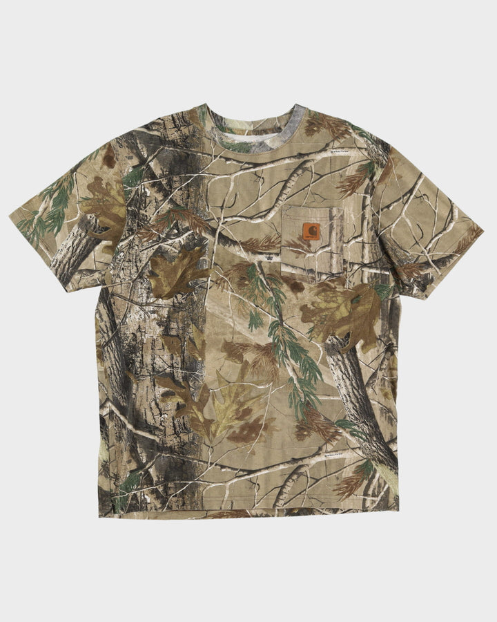 Carhartt Woodland Camo All Over Print Pocket T-Shirt - L