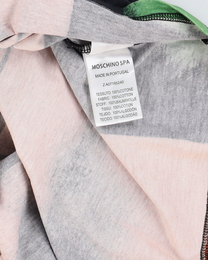 Moschino SPA All Over Face Print T-Shirt - L