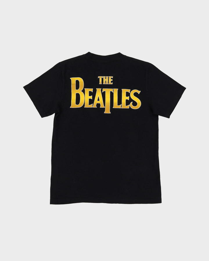 Vintage 90s The Beatles Black Graphic Band T Shirt - S