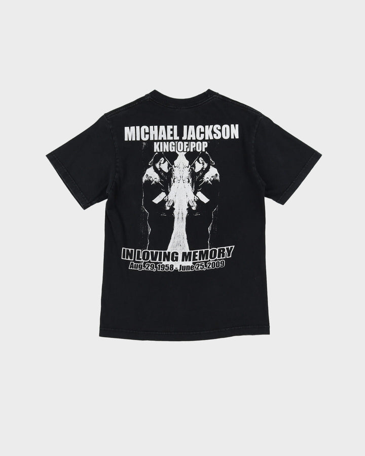 2009 'In Loving Memory' Michael Jackson Black Band T-Shirt - XS