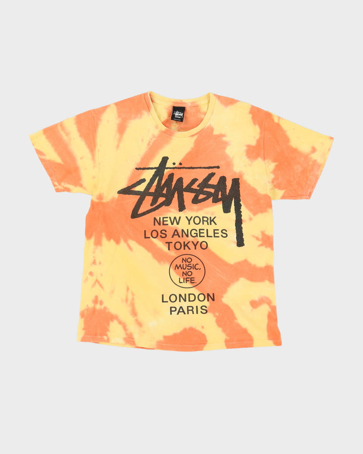 Stussy No Music No Life Tie-Dye T-Shirt - M
