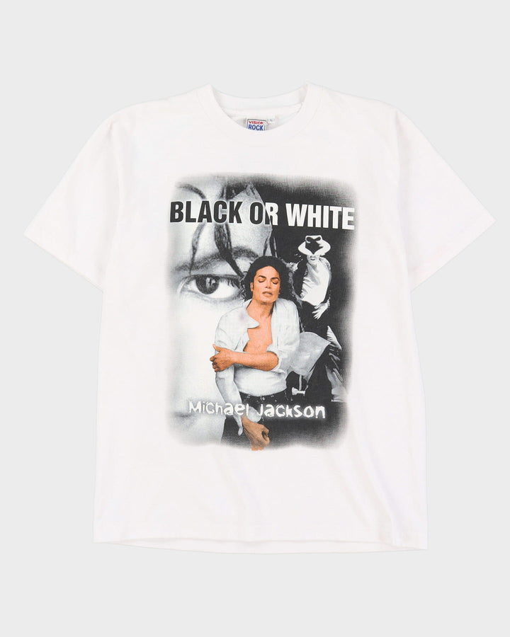 Early 00s Michael Jackson Black Or White Graphic T-Shirt - L