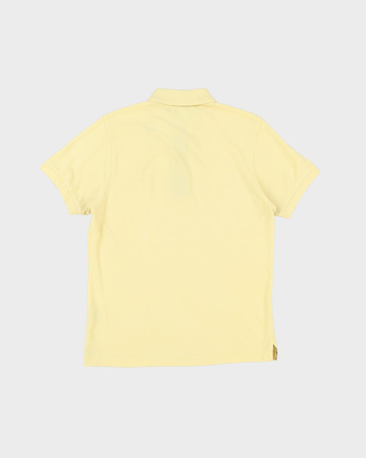 Burberry Yellow Short Sleeve Slim Fit Polo Shirt - M