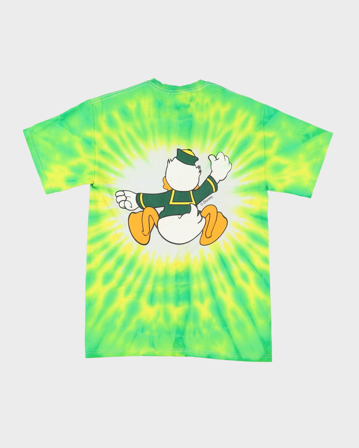 Oregon Ducks Tie Dye Green / Yellow Graphic T-Shirt - M