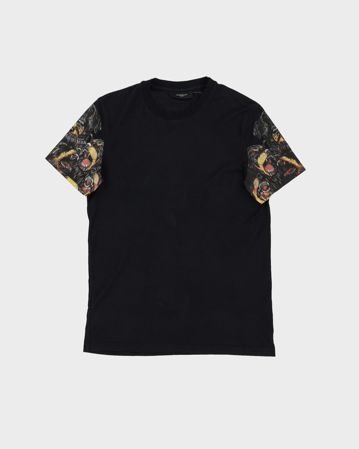 Givenchy Rottweiler Black Graphic Sleeve T-Shirt - S