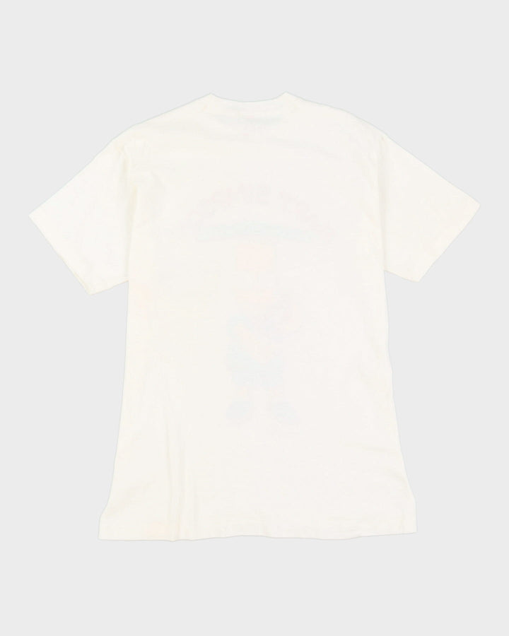 Vintage 1990 The Simpsons Bart Simpson "Underachiever And Proud Of It!" Graphic Single Stich T-Shirt - L / XL