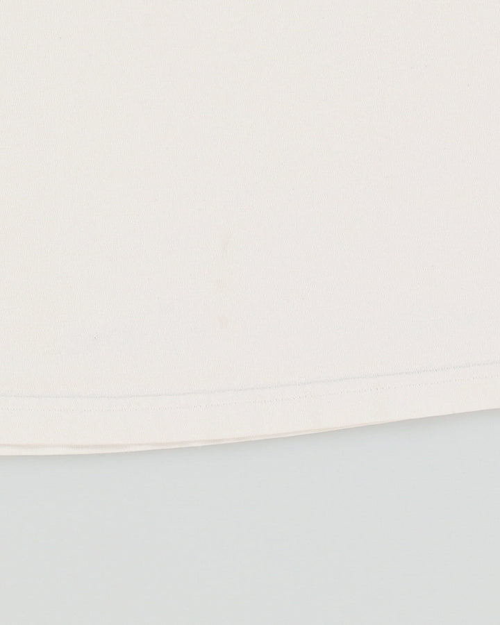 Stussy Ying & Yang White Graphic T-Shirt - L