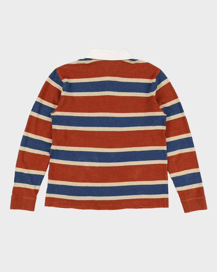 Patagonia Brown Striped Rugby Shirt - M