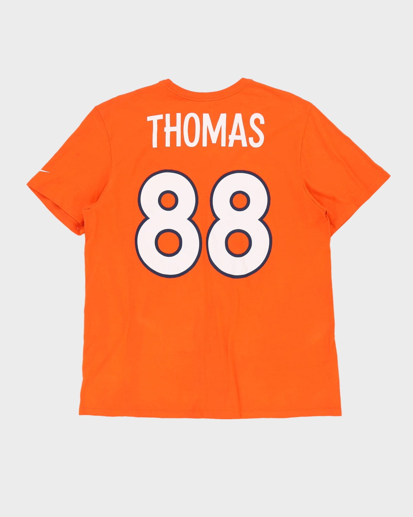 Demaryius Thomas #88 Jersey Style Orange Graphic T-Shirt - XL