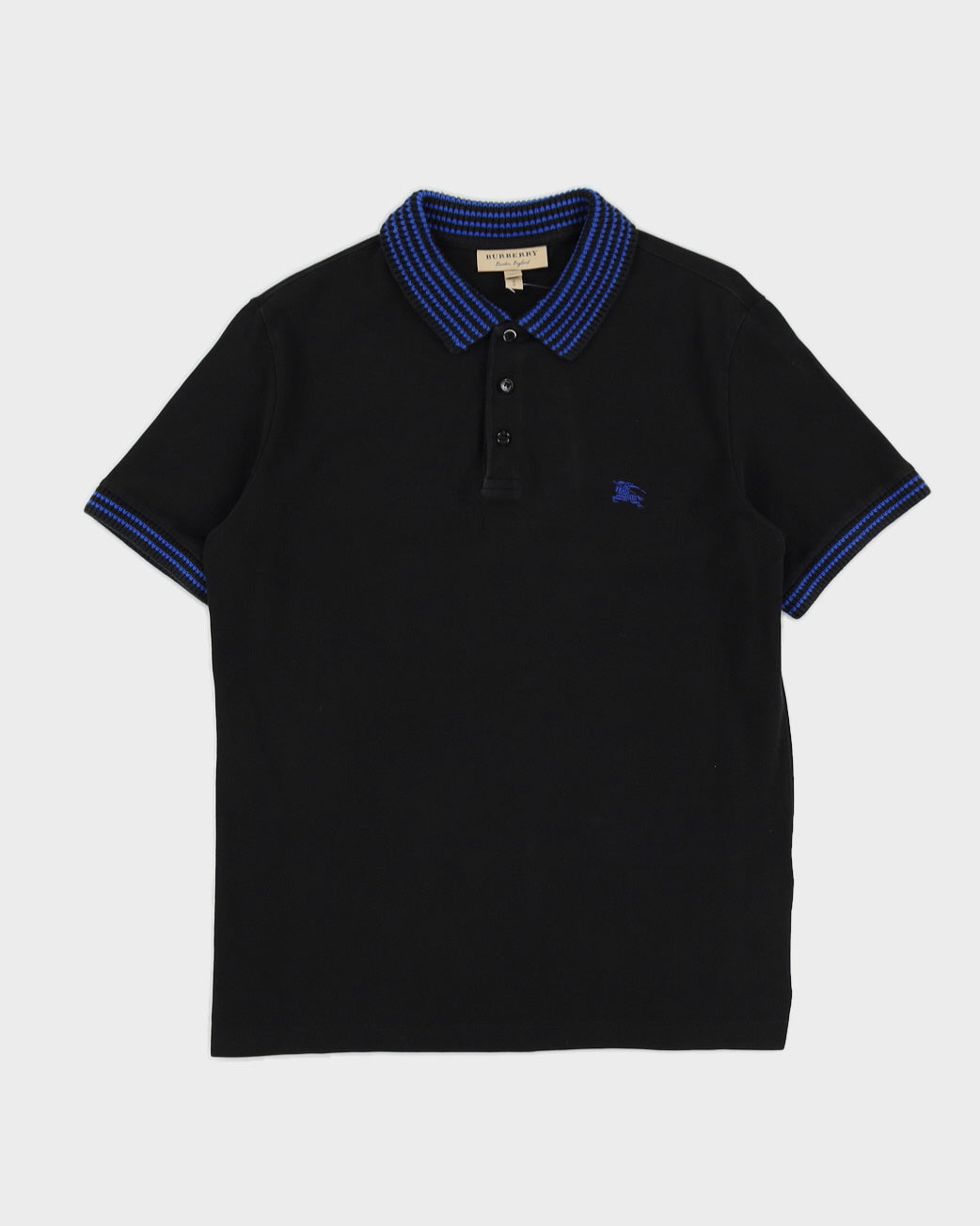 Burberry London Black Polo Shirt L Rokit
