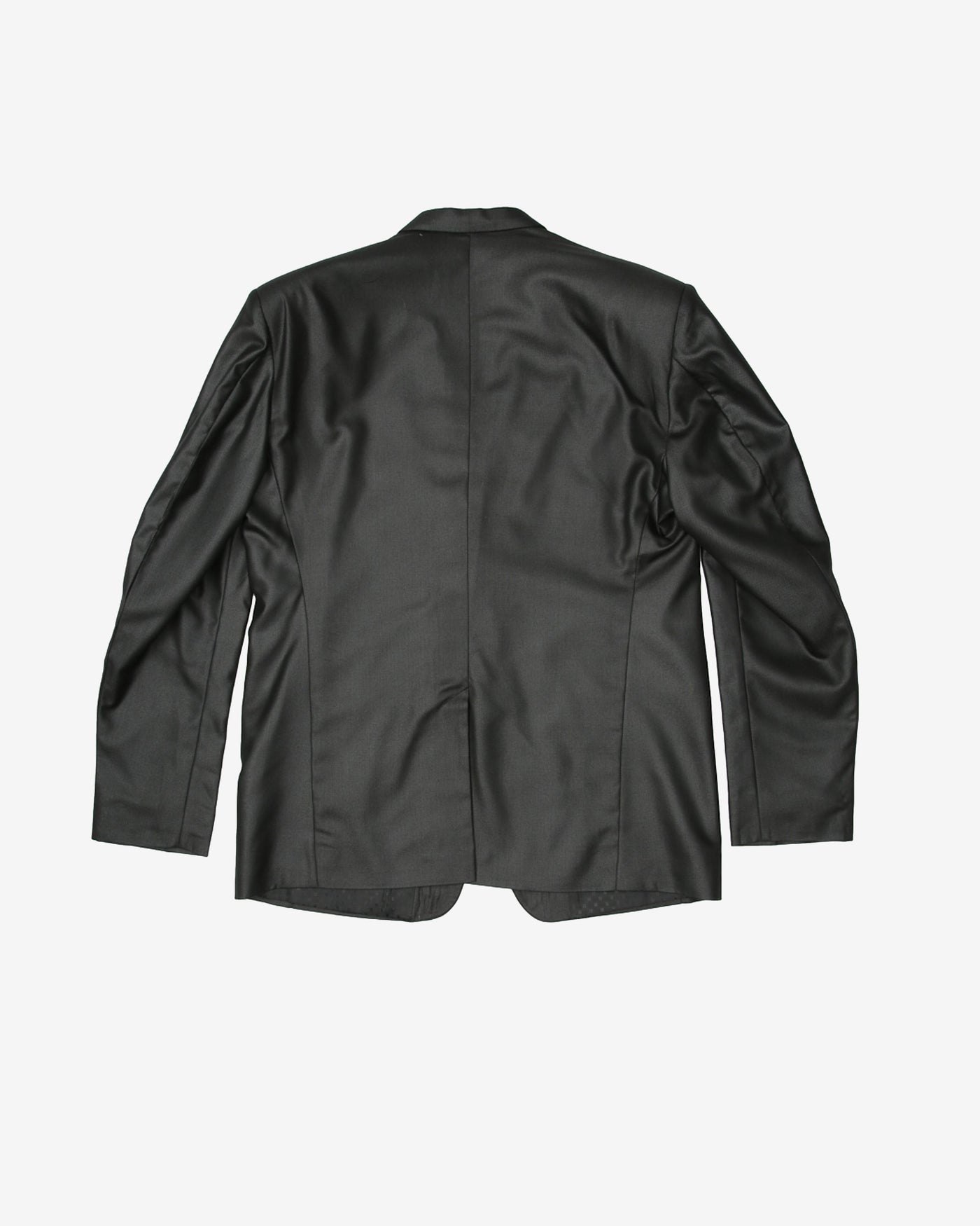 Vintage 90s Black / Dark Grey Two-Piece Suit - L / XL