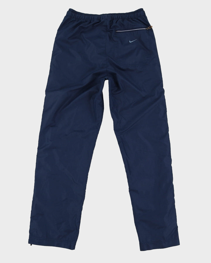 00s Nike Blue Shell Tracksuit Bottoms - Size Medium W30