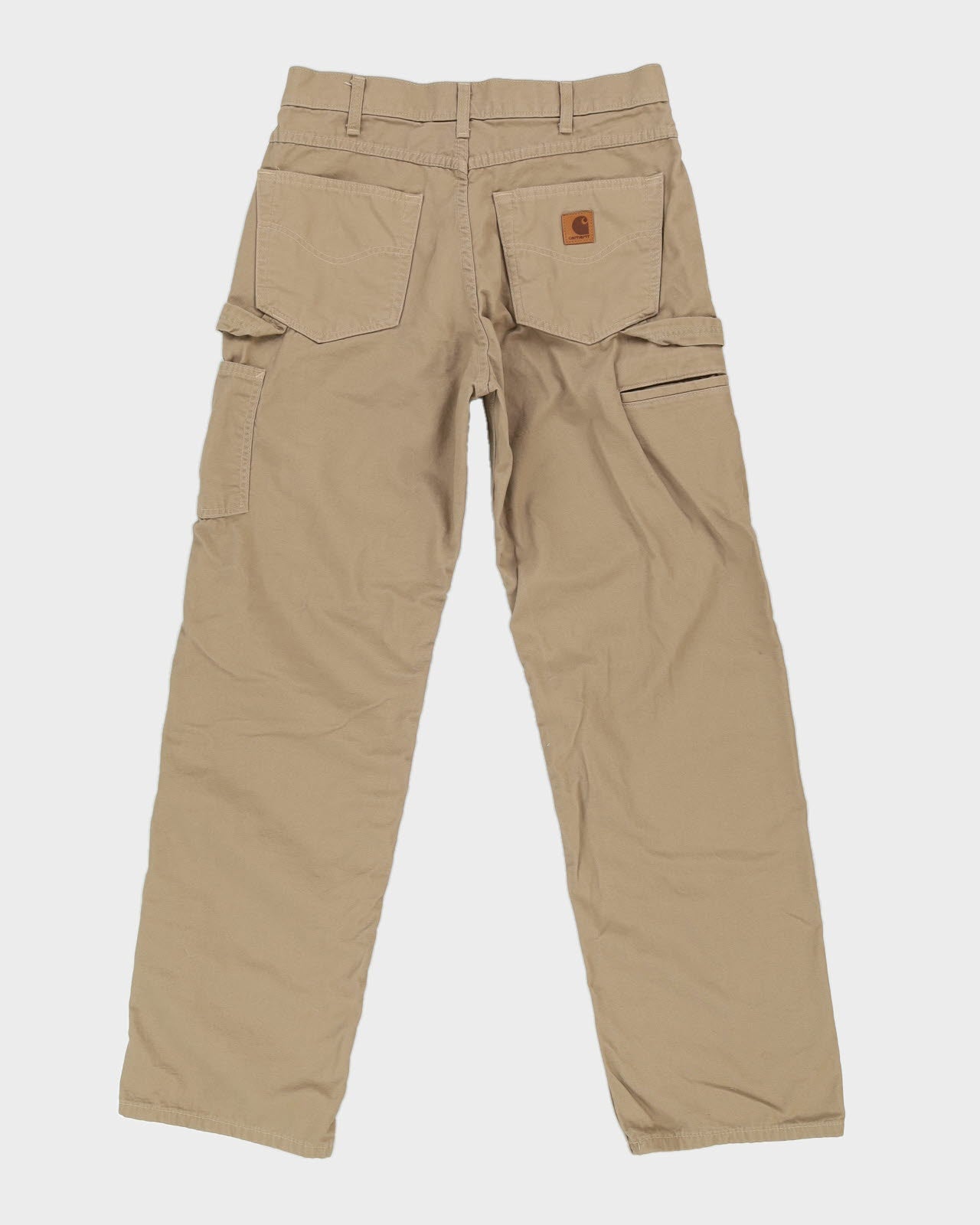 00s Carhartt Beige Canvas Workwear Trousers - W34 L33