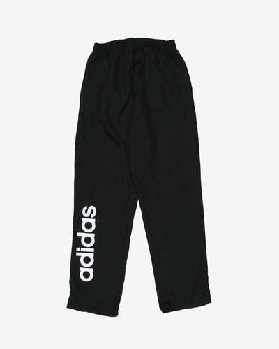 adidas black track trousers - w26