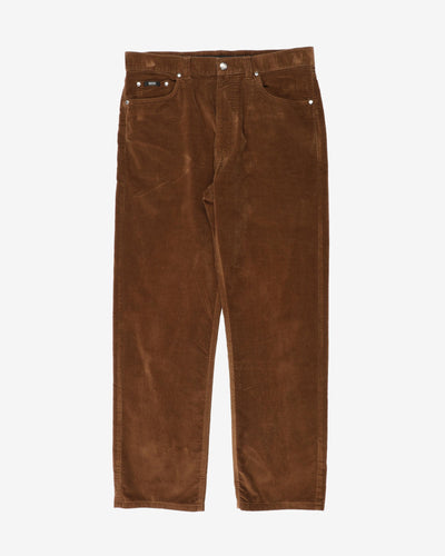 Vintage Hugo Boss Brown Casual Trousers - W35 L29