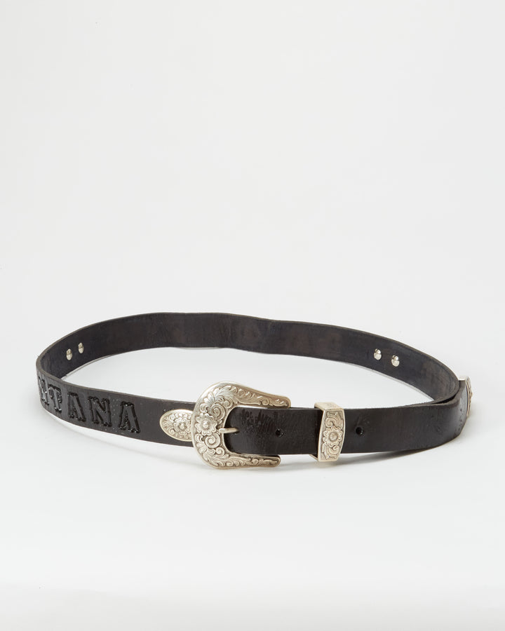 Diesel Leather With Rivets Belt - W43 W47