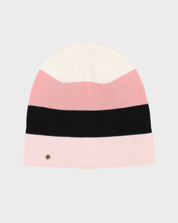 Kate Spade Pink / Black Beanie