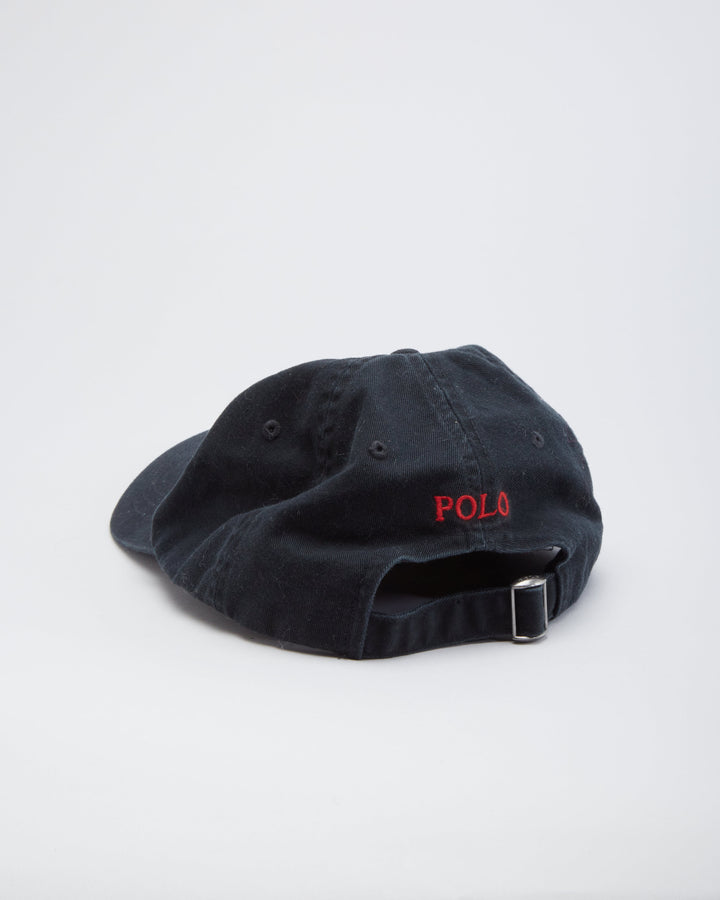 Vintage 90s Ralph Lauren Polo Black Baseball Cap / Hat