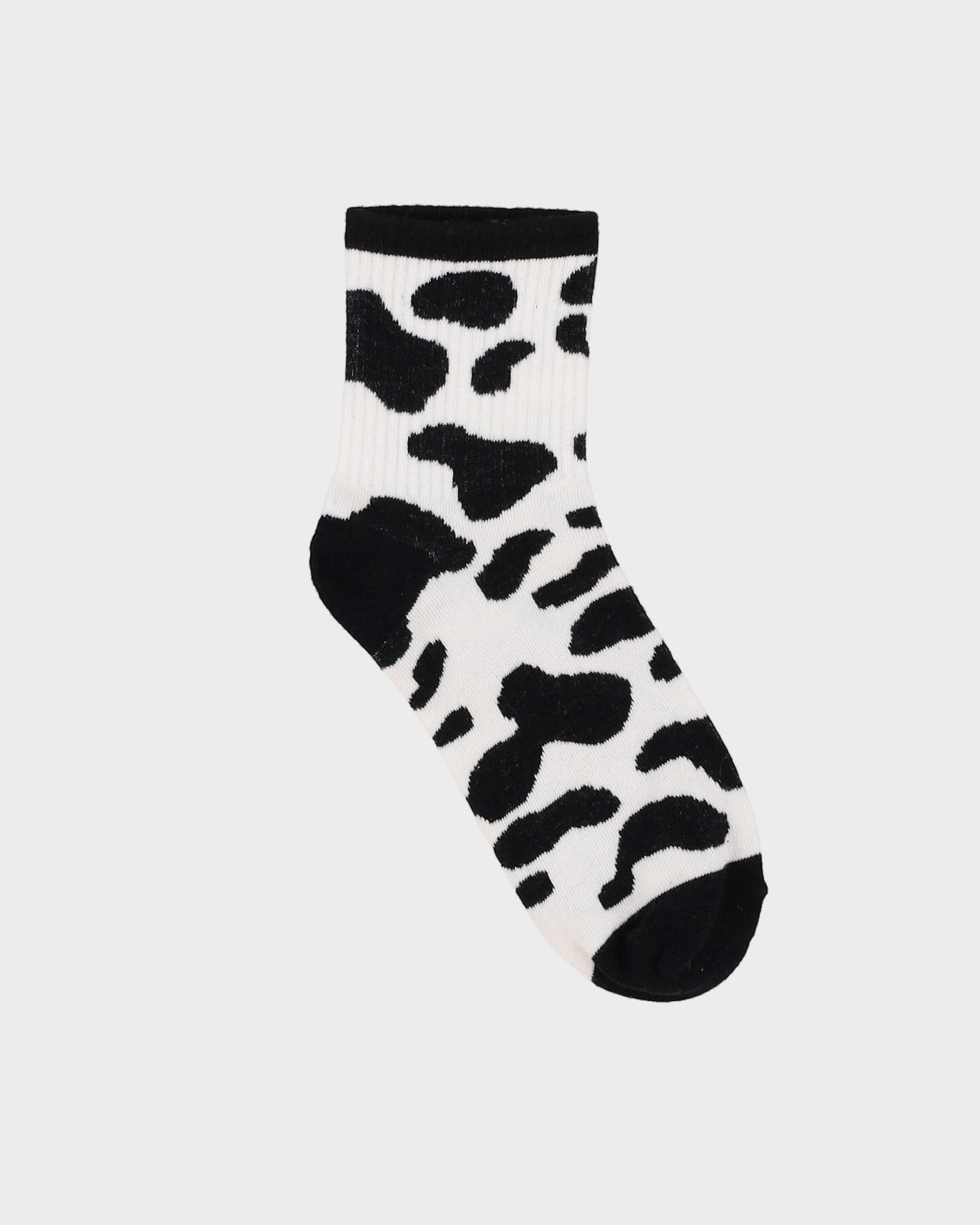 Cow Black / White Patterned Socks