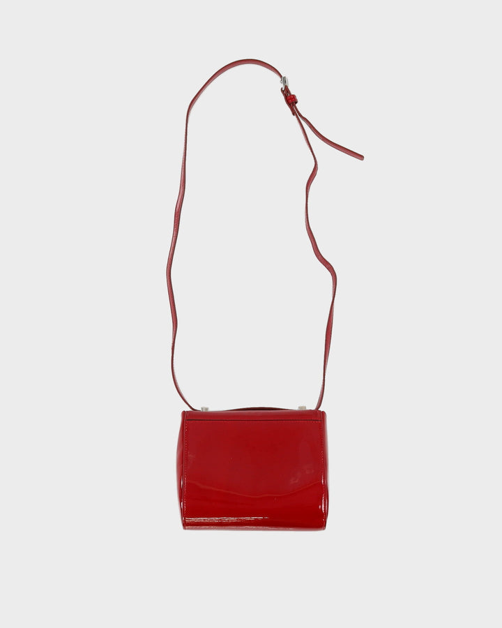Givenchy Pandora Red Patent Handbag - One Size