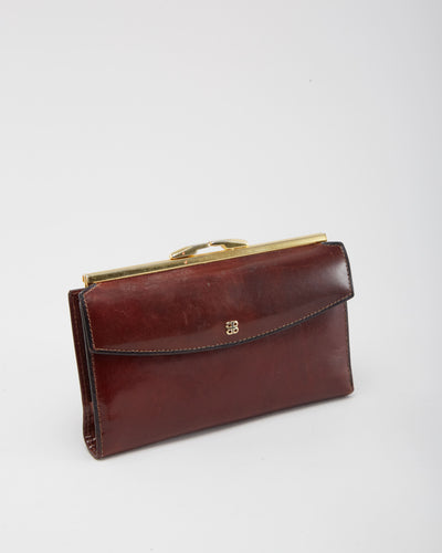 Vintage 1980s Brown Leather Wallet - One Size