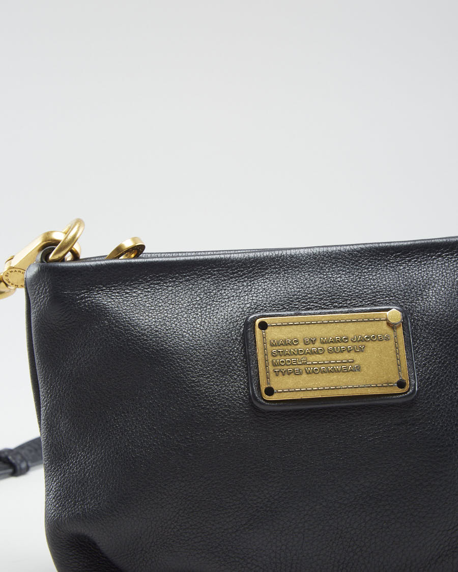 Marc By Marc Jacobs Black Leather Cross Body Bag - O/S