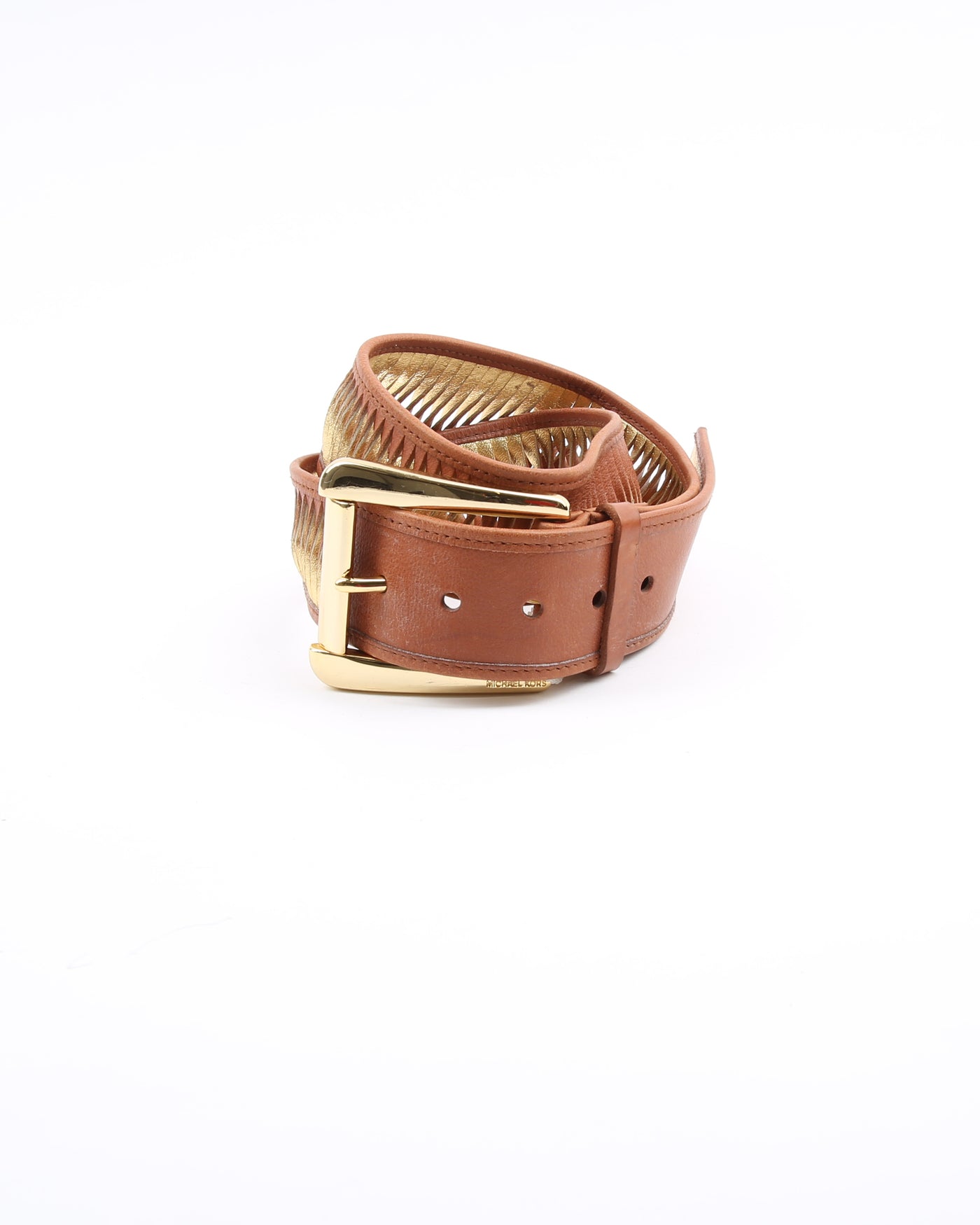 Vintage Michael Kors twist detail chunky leather belt - W31 W35