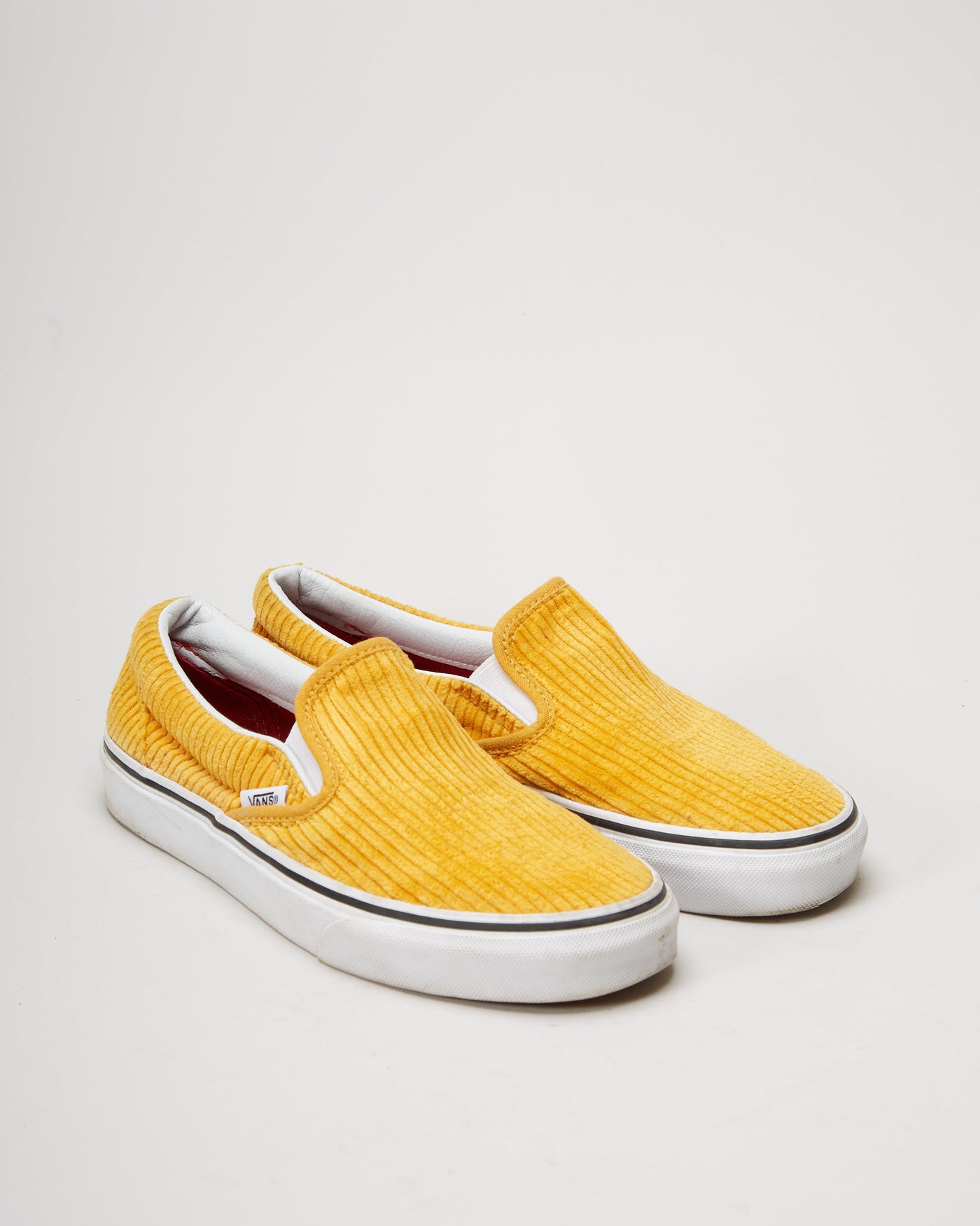 Vans Yellow Corduroy Canvas Shoes - UK 4.5