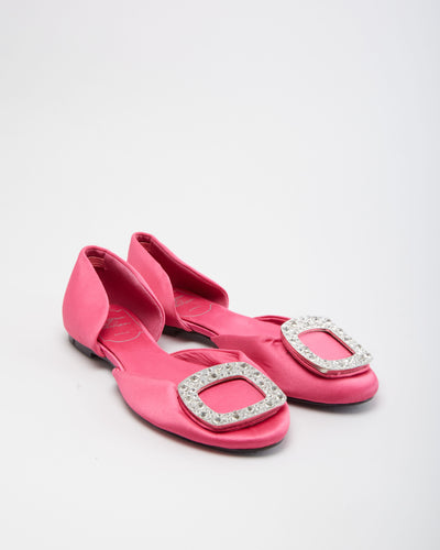 Roger Vivier Pink Satin Shoes - UK 2