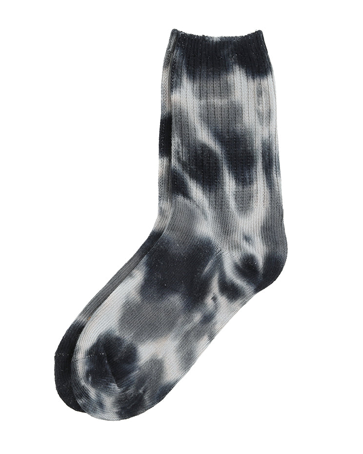 Tie-Dye Pilates Socks - Black/White main image 1
