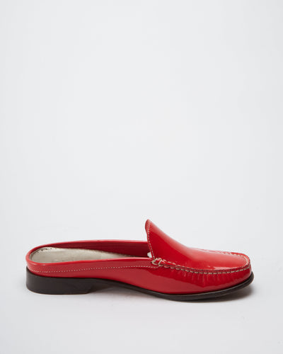 Cole Haan Red Sabot Loafers - UK 6.5