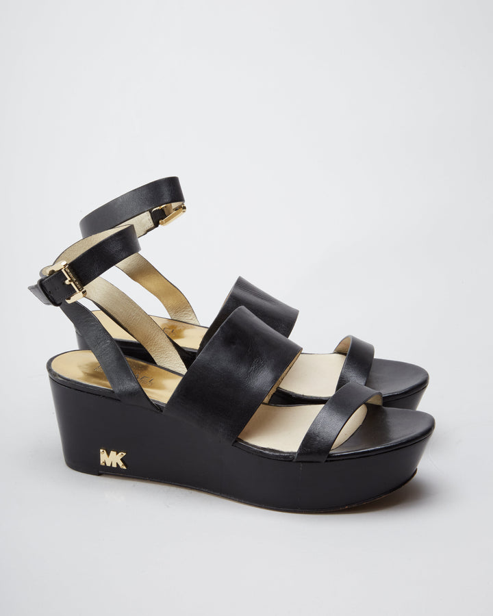 Michael Kors Black Platform Sandals - UK 7