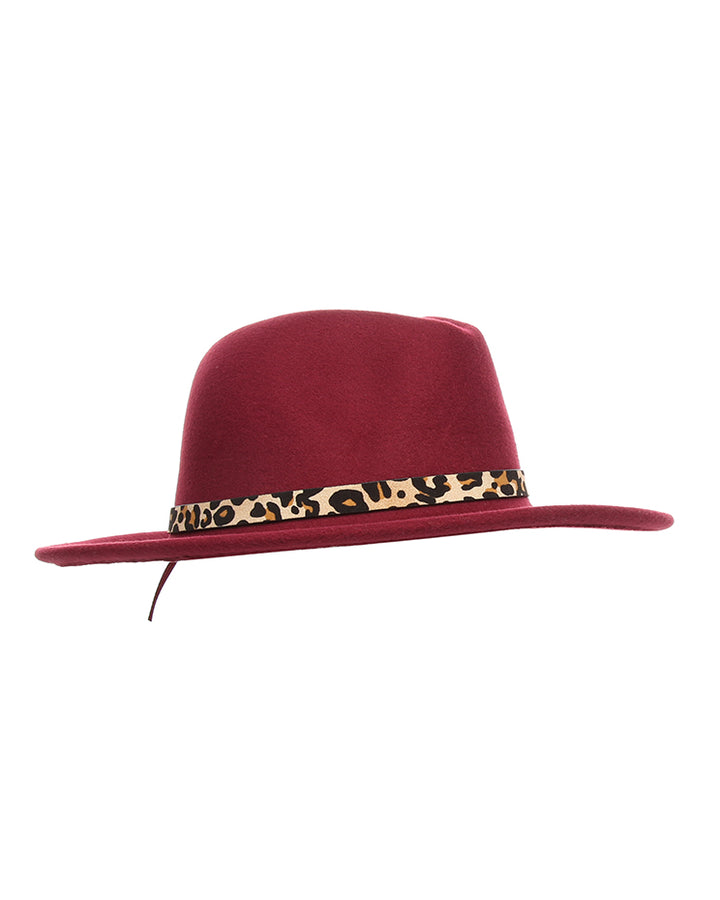 Burgundy Fedora Hat
