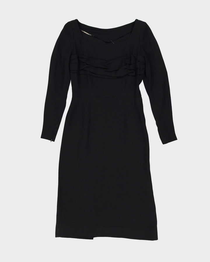 1950s Black Evening Dress - S