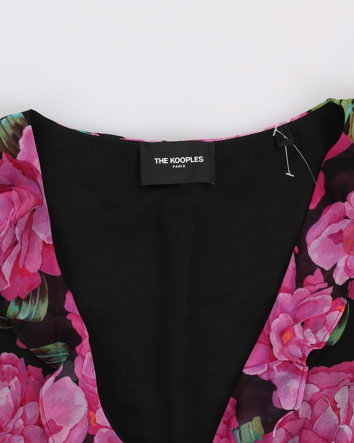 Y2K The Kooples Paris Floral Tea Dress - XS