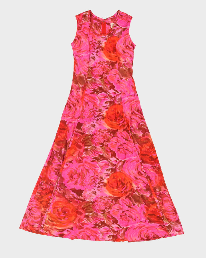 Vintage 1970s Vanity Fair Pink Maxi Dress - S
