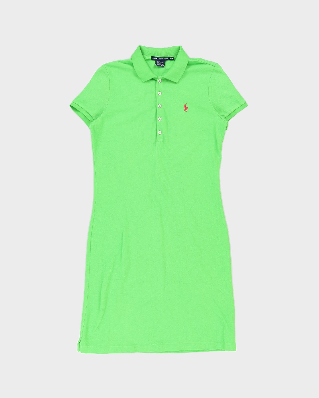 Ralph Lauren Green Polo Dress M - Main Image