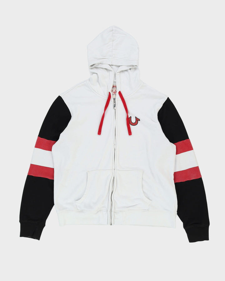 True Religion White / Black / Red Hoodie - XL