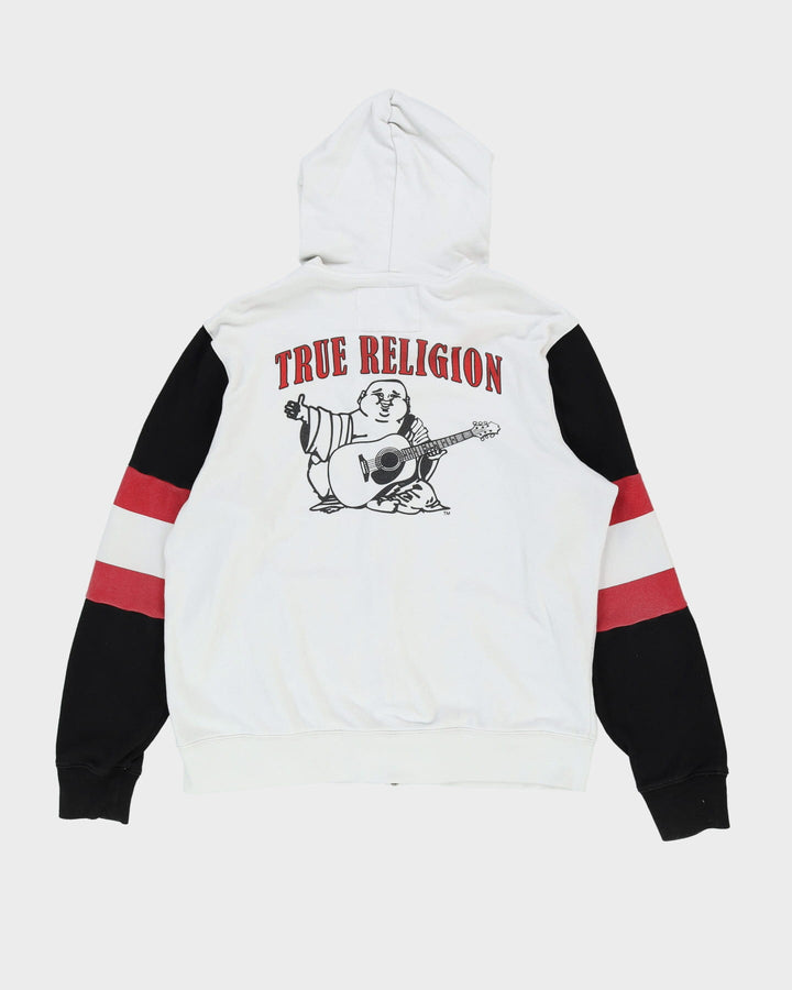 True Religion White / Black / Red Hoodie - XL