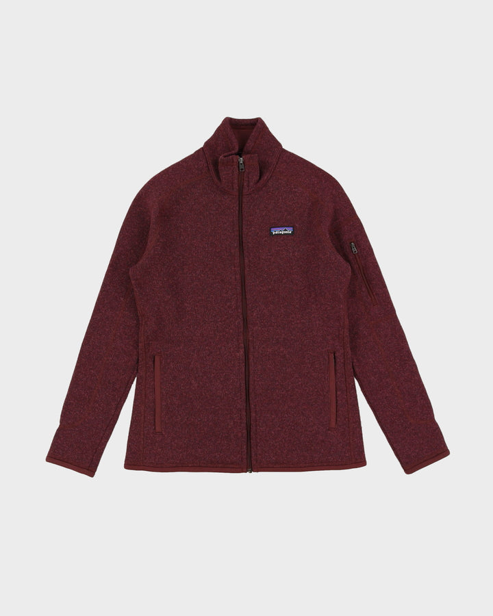00s Patagonia Burgundy Full-Zip Tech Sweatshirt - M