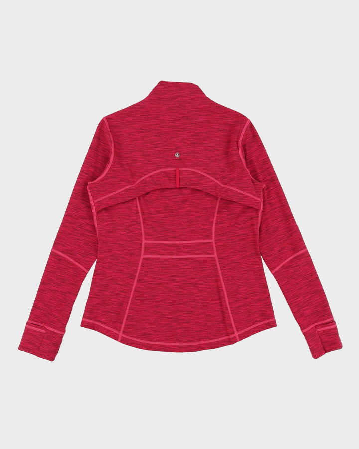 Lululemon Pink Full-Zip Sweatshirt - M
